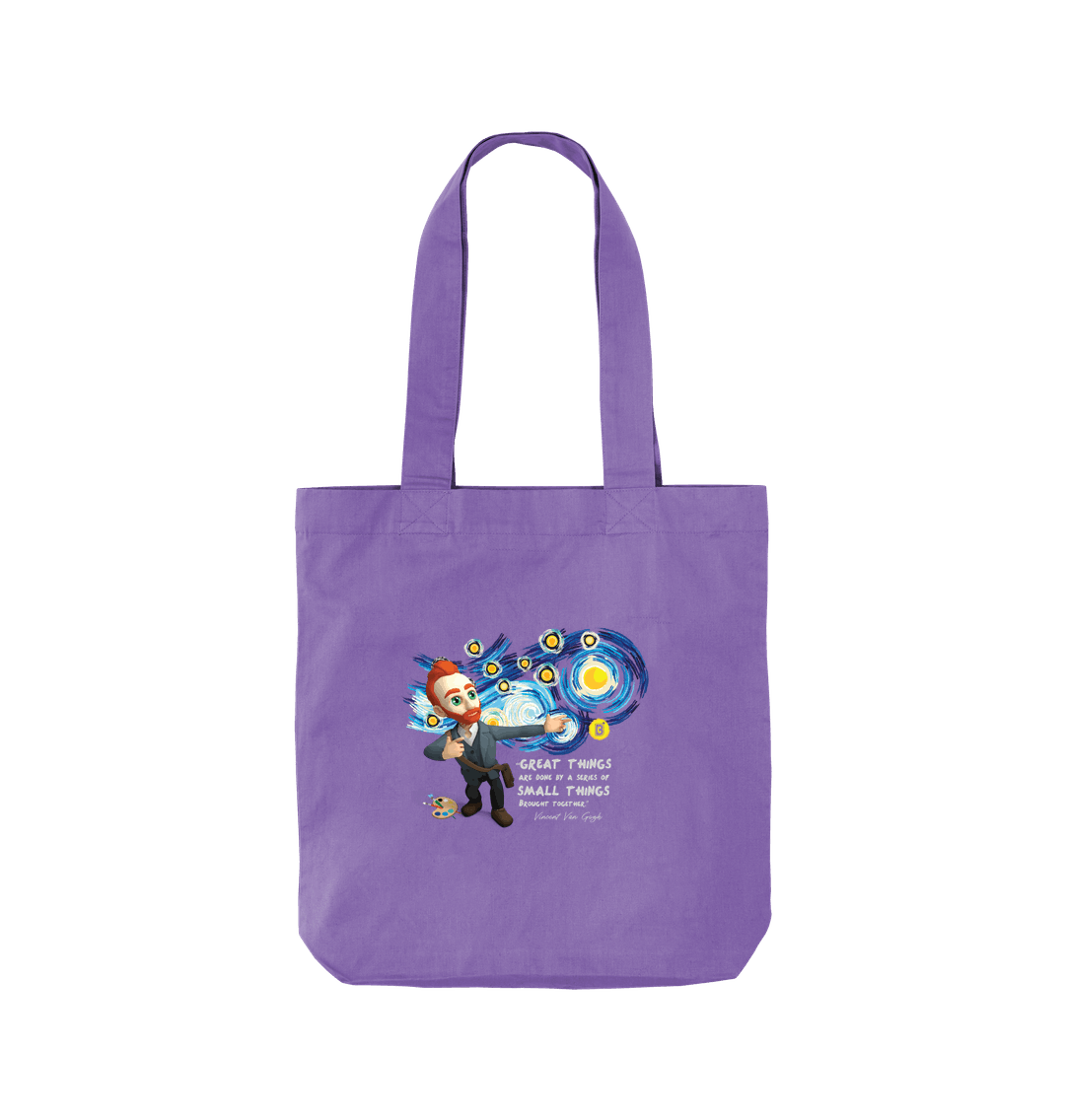 Violet Printed Bag